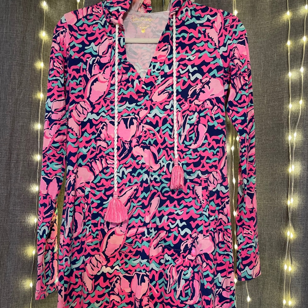 Lilly pulitzer dress cover up hoodie
